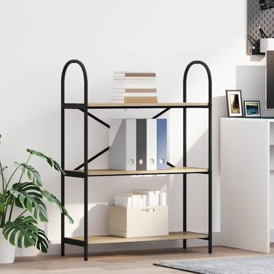 vidaXL Bücherregal 3 Ebenen 80 x 30 x 109 cm Holzwerkstoff vidaXL Bücherregal 3 Ebenen 80 x 30 x 109 cm Holzwerkstoff
