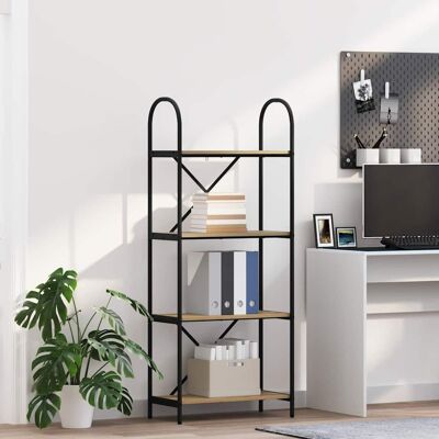 vidaXL Bücherregal 4 Ebenen 60 x 30 x 146 cm Holzwerkstoff vidaXL Bücherregal 4 Ebenen 60 x 30 x 146 cm Holzwerkstoff