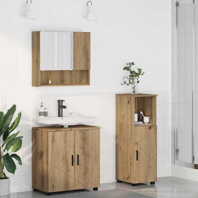 vidaXL Badezimmermöbel-Set 3 Stk. Artisan-Eiche 61 x 35 x 64 cm vidaXL Badezimmermöbel-Set 3 Stk. Artisan-Eiche 61 x 35 x 64 cm