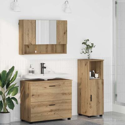 vidaXL Badezimmermöbel-Set 3 Stk. Artisan-Eiche 76,5 x 35 x 64 cm vidaXL Badezimmermöbel-Set 3 Stk. Artisan-Eiche 76,5 x 35 x 64 cm