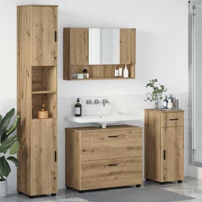 vidaXL Badezimmermöbel-Set 4 Stk. Artisan-Eiche 35 x 30 x 192 cm vidaXL Badezimmermöbel-Set 4 Stk. Artisan-Eiche 35 x 30 x 192 cm