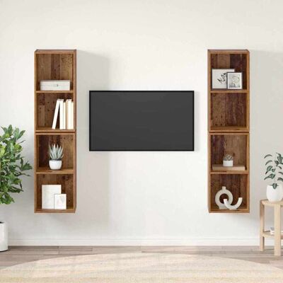 vidaXL TV-Schrankset 4 pcs Altholz 37 x 37 x 72 cm Holzwerkstoff vidaXL TV-Schrankset 4 pcs Altholz 37 x 37 x 72 cm Holzwerkstoff