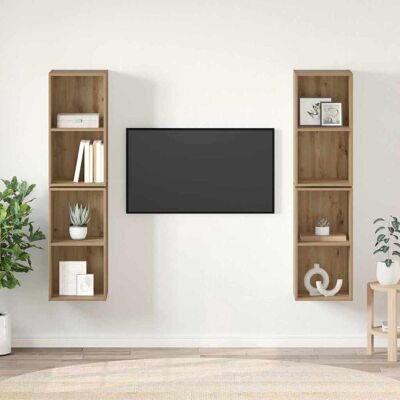 vidaXL TV-Schrankset 4 pcs Artisan-Eiche Holzwerkstoff vidaXL TV-Schrankset 4 pcs Artisan-Eiche Holzwerkstoff