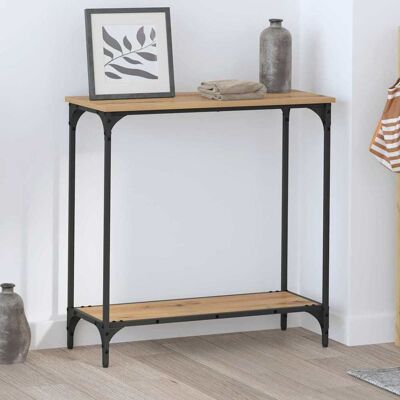 vidaXL Konsolentisch Artisan-Eiche 75 x 30.5 x 75 cm Holzwerkstoff vidaXL Konsolentisch Artisan-Eiche 75 x 30.5 x 75 cm Holzwerkstoff