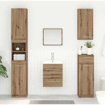 vidaXL Waschbeckenunterschrank Artisan-Eiche 38,5 x 41 x 48 cm vidaXL Waschbeckenunterschrank Artisan-Eiche 38,5 x 41 x 48 cm