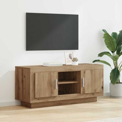 vidaXL TV-Schränk 102 x 35 x 45 cm Artisan-Eiche Holzwerkstoff vidaXL TV-Schränk 102 x 35 x 45 cm Artisan-Eiche Holzwerkstoff