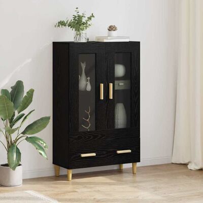 vidaXL Highboard Schwarz Eichen-Optik 70 x 31 x 115 cm Holzwerkstoff vidaXL Highboard Schwarz Eichen-Optik 70 x 31 x 115 cm Holzwerkstoff