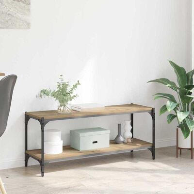 vidaXL TV-Schränk 2 Ebenen 100x33x41cm Verbundholz und Eisen vidaXL TV-Schränk 2 Ebenen 100x33x41cm Verbundholz und Eisen