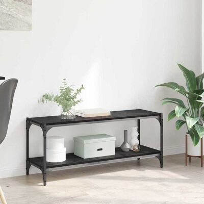 vidaXL TV-Schränk Schwarz Eichen-Optik 100x33x41cm vidaXL TV-Schränk Schwarz Eichen-Optik 100x33x41cm