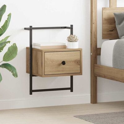 vidaXL Nachttisch Artisan-Eiche 35 x 30 x 51 cm Holzwerkstoff vidaXL Nachttisch Artisan-Eiche 35 x 30 x 51 cm Holzwerkstoff