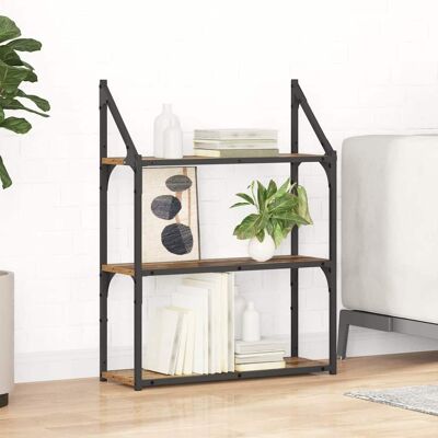 vidaXL Wandregal mit Regal Altholz 60 x 21 x 78,5 cm Holzwerkstoff vidaXL Wandregal mit Regal Altholz 60 x 21 x 78,5 cm Holzwerkstoff