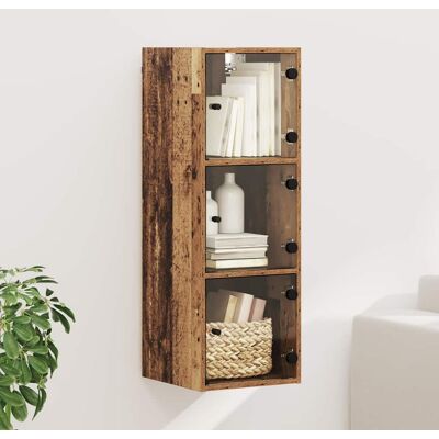 vidaXL Wandschrank Wandmontiert Altholz 35 x 37 x 102 cm Holzwerkstoff vidaXL Wandschrank Wandmontiert Altholz 35 x 37 x 102 cm Holzwerkstoff
