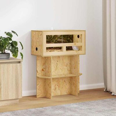 vidaXL Terrarienbasis mit Regal Braun 60 x 30 x 50 cm OSB vidaXL Terrarienbasis mit Regal Braun 60 x 30 x 50 cm OSB