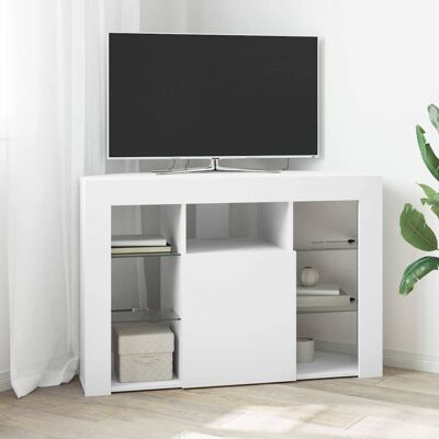 vidaXL Eck-LED-TV-Schrank Wandmontiert Weiß 100x40x68cm Holzwerkstoff vidaXL Eck-LED-TV-Schrank Wandmontiert Weiß 100x40x68cm Holzwerkstoff