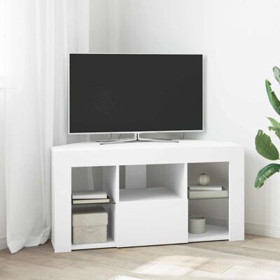 vidaXL Eck-LED-TV-Schrank Weiß 100 x 40 x 50 cm Holzwerkstoff vidaXL Eck-LED-TV-Schrank Weiß 100 x 40 x 50 cm Holzwerkstoff