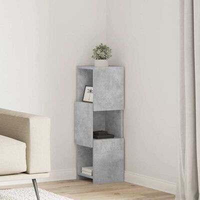 vidaXL Eckschrank 25,5x25x80cm Holzwerkstoff Beton Grau vidaXL Eckschrank 25,5x25x80cm Holzwerkstoff Beton Grau