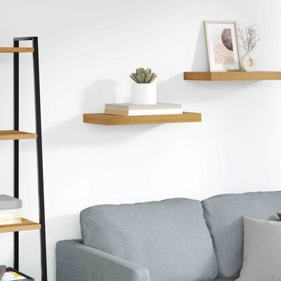 vidaXL Wandregal Wandhalterung Braun 50 x 23,5 x 3,8 cm Holzwerkstoff vidaXL Wandregal Wandhalterung Braun 50 x 23,5 x 3,8 cm Holzwerkstoff