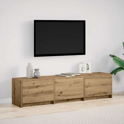 vidaXL TV Cabinet with LED 165 x 34 x 40 cm Kunsthandwerk Eiche vidaXL TV Cabinet with LED 165 x 34 x 40 cm Kunsthandwerk Eiche