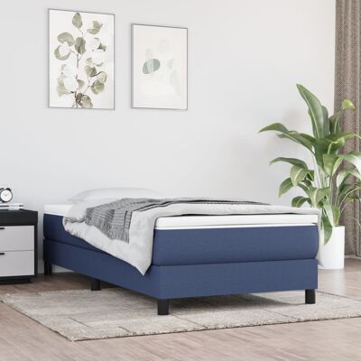 vidaXL Taschenfederkernmatratze Mittel Blau 100x200x20 cm Stoff vidaXL Taschenfederkernmatratze Mittel Blau 100x200x20 cm Stoff