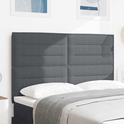 vidaXL LED Kopfteil mit LED-Lichtleisten Dunkelgrau 160 cm Cordstoff vidaXL LED Kopfteil mit LED-Lichtleisten Dunkelgrau 160 cm Cordstoff