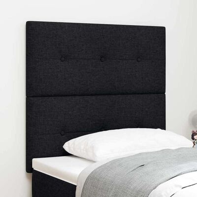 vidaXL LED Kopfteil mit LED-Lichtleisten Schwarz 80 cm Stoff vidaXL LED Kopfteil mit LED-Lichtleisten Schwarz 80 cm Stoff