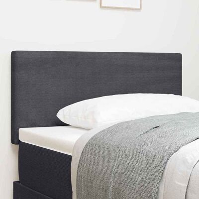 vidaXL LED Kopfteil mit LED-Lichtleisten Dunkelgrau 90 cm Cordstoff vidaXL LED Kopfteil mit LED-Lichtleisten Dunkelgrau 90 cm Cordstoff