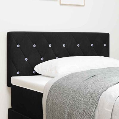 vidaXL LED Kopfteil mit LED-Lichtleisten Schwarz 100 cm Samt vidaXL LED Kopfteil mit LED-Lichtleisten Schwarz 100 cm Samt