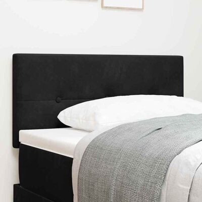 vidaXL LED Kopfteil mit LED-Lichtleisten Schwarz 80 cm Samt vidaXL LED Kopfteil mit LED-Lichtleisten Schwarz 80 cm Samt