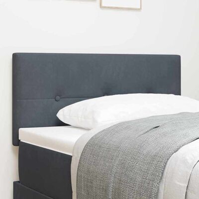 vidaXL LED Kopfteil mit LED-Lichtleisten Grau 100 cm Samt vidaXL LED Kopfteil mit LED-Lichtleisten Grau 100 cm Samt