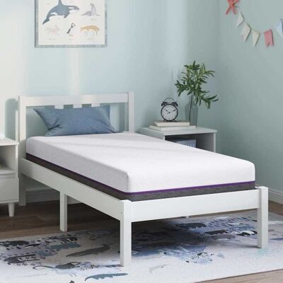 vidaXL Memory-Schaum-Matratze Mittel 80 x 160 cm Weiß und Grau vidaXL Memory-Schaum-Matratze Mittel 80 x 160 cm Weiß und Grau