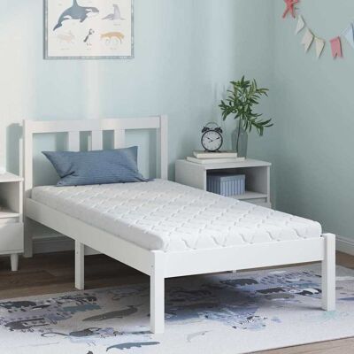 vidaXL Matratze Weiß 80 x 160 cm Jacquard-Stoff vidaXL Matratze Weiß 80 x 160 cm Jacquard-Stoff