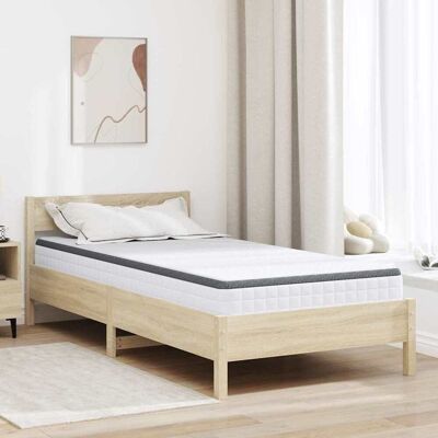 vidaXL Matratze Weiß und Grau 100 x 200 cm Bonell Feder vidaXL Matratze Weiß und Grau 100 x 200 cm Bonell Feder