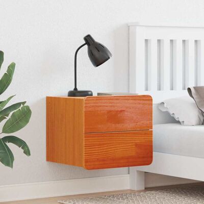 vidaXL Nachttisch Wachsbraun 39 x 34 x 33 cm Massivholz Kiefer vidaXL Nachttisch Wachsbraun 39 x 34 x 33 cm Massivholz Kiefer
