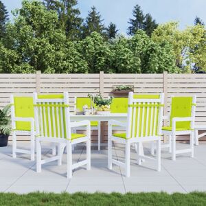 vidaXL Gartenstuhlauflagen für Niedriglehner 6Stk Knallgrün 100x50x3cm vidaXL Gartenstuhlauflagen für Niedriglehner 6Stk Knallgrün 100x50x3cm
