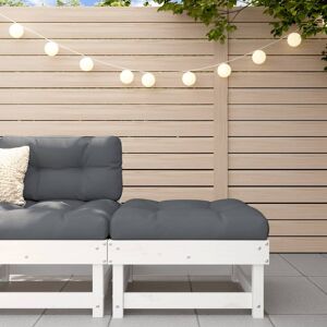 vidaXL Gartenhocker Weiß Massivholz Kiefer vidaXL Gartenhocker Weiß Massivholz Kiefer