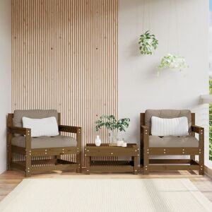 vidaXL Gartenstühle 2 Stk. Honigbraun Massivholz Kiefer vidaXL Gartenstühle 2 Stk. Honigbraun Massivholz Kiefer