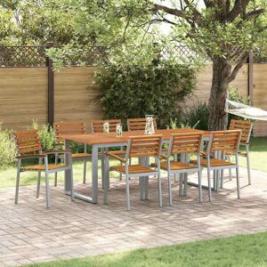 vidaXL Gartenstuhl 8 pcs Braun 56 x 57 x 87 cm Massivholz Akazie vidaXL Gartenstuhl 8 pcs Braun 56 x 57 x 87 cm Massivholz Akazie