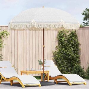 vidaXL Strandparasol Grau und Weiß 205 x 205 x 210 cm vidaXL Strandparasol Grau und Weiß 205 x 205 x 210 cm