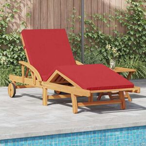 vidaXL Sonnenliege 2 pcs Rot Massivholz Akazie vidaXL Sonnenliege 2 pcs Rot Massivholz Akazie
