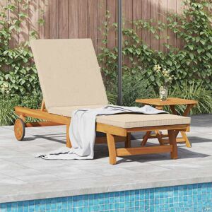 vidaXL Gartentisch - Faltbar, Akazie, Beige vidaXL Gartentisch - Faltbar, Akazie, Beige