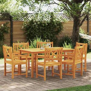 vidaXL Gartenstühle 6 pcs Natur Massives Akazienholz vidaXL Gartenstühle 6 pcs Natur Massives Akazienholz