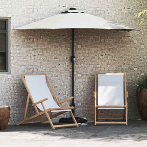 vidaXL Garten-Sonnenschirm Sand 294 x 150 x 223 cm Polyester und Stahl vidaXL Garten-Sonnenschirm Sand 294 x 150 x 223 cm Polyester und Stahl