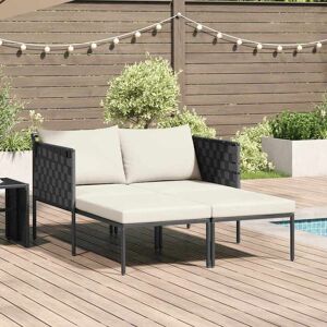 Vidaxl Anthrazit Doppel-Liege - Outdoor Stahl Klappstuhl Vidaxl Anthrazit Doppel-Liege - Outdoor Stahl Klappstuhl