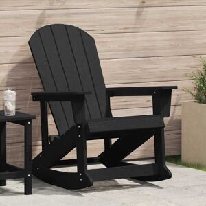 vidaXL Adirondack-Schaukelstuhl Schwarz 92 x 73,5 x 92 cm HDPE vidaXL Adirondack-Schaukelstuhl Schwarz 92 x 73,5 x 92 cm HDPE