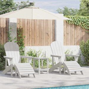 vidaXL Gartenstuhl 3 pcs Weiß Polyethylen vidaXL Gartenstuhl 3 pcs Weiß Polyethylen