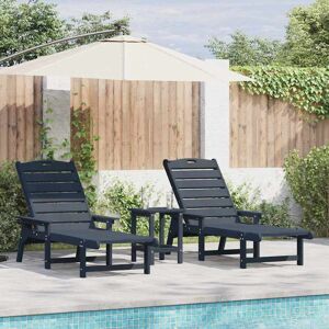 vidaXL Sonnenliege 2 pcs Marineblau 195,5 x 53 x 98,5 cm Polyethylen vidaXL Sonnenliege 2 pcs Marineblau 195,5 x 53 x 98,5 cm Polyethylen