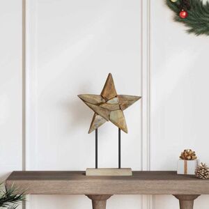 vidaXL Weihnachtsstern Braun 31 x 15 x 46 cm Massivholz Teak vidaXL Weihnachtsstern Braun 31 x 15 x 46 cm Massivholz Teak