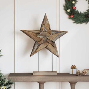 vidaXL Weihnachtsstern Braun 59,5 x 18 x 74 cm Massivholz Teak vidaXL Weihnachtsstern Braun 59,5 x 18 x 74 cm Massivholz Teak