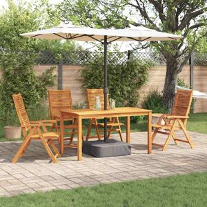 vidaXL Garten Essgruppe 5 pcs Braun Massivholz Akazie vidaXL Garten Essgruppe 5 pcs Braun Massivholz Akazie