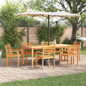 vidaXL Garten Essgruppe 9 pcs Braun Massivholz Akazie vidaXL Garten Essgruppe 9 pcs Braun Massivholz Akazie